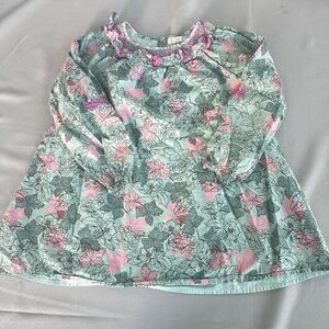 PEEK dress girls 6/7 pink floral‎ cotton flower print
